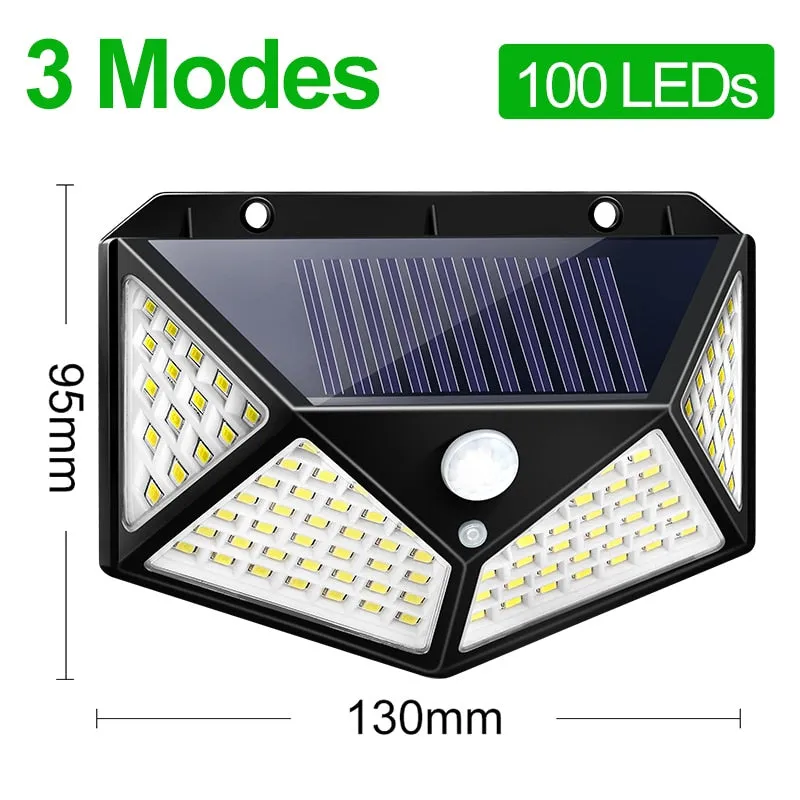 180/100 Solar Powered LED Light Outdoor with Motion Sensor Waterproof