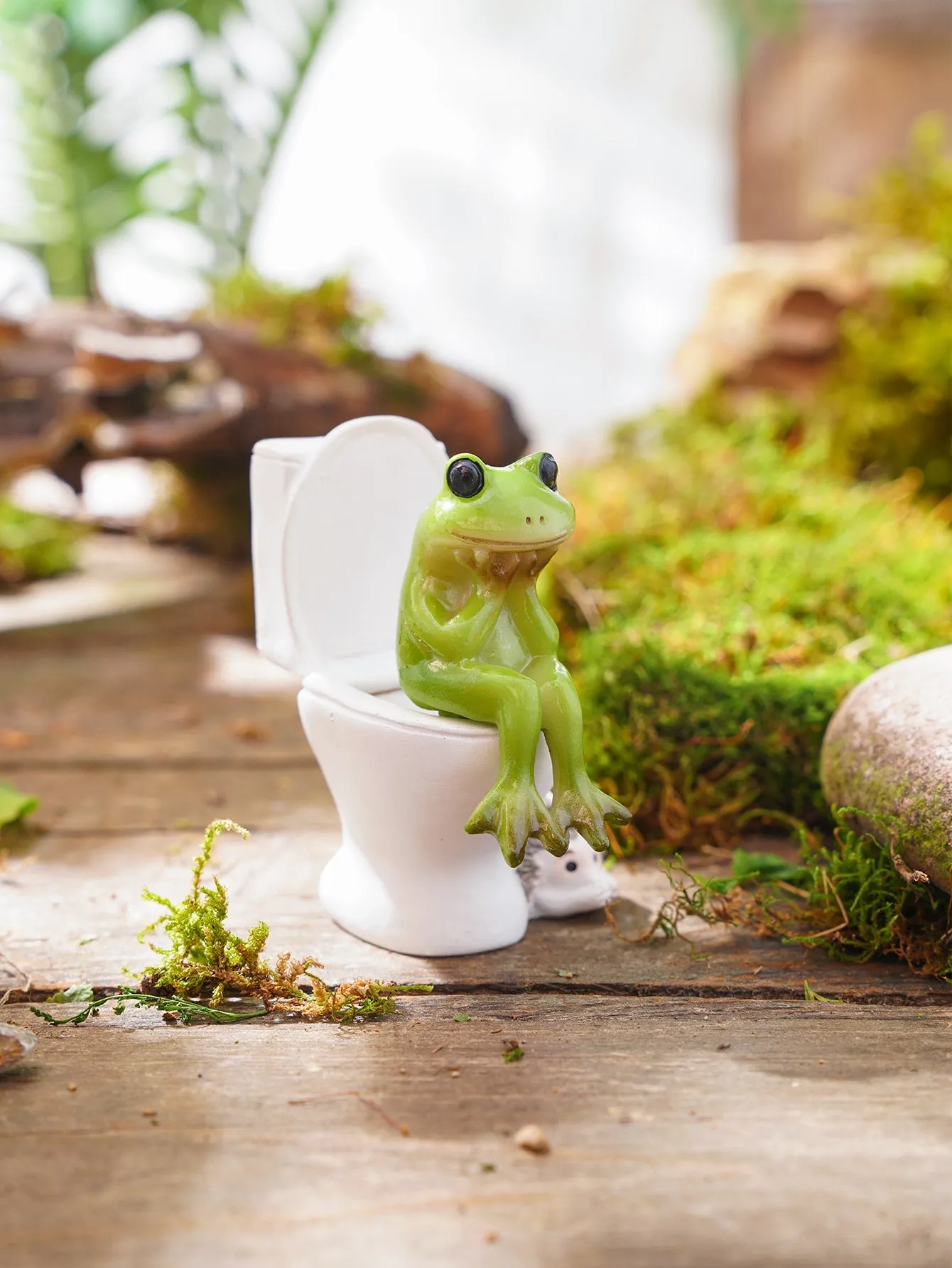 1pc Frog Shaped Micro Landscape Ornament