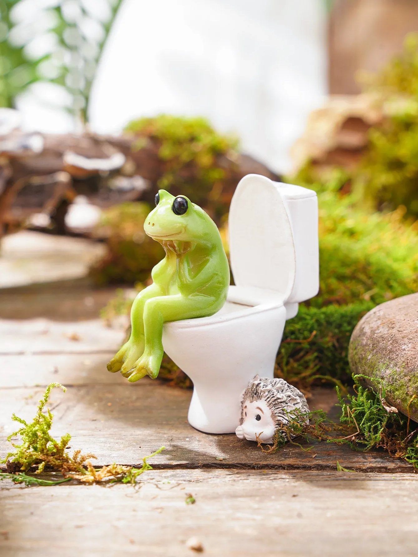 1pc Frog Shaped Micro Landscape Ornament