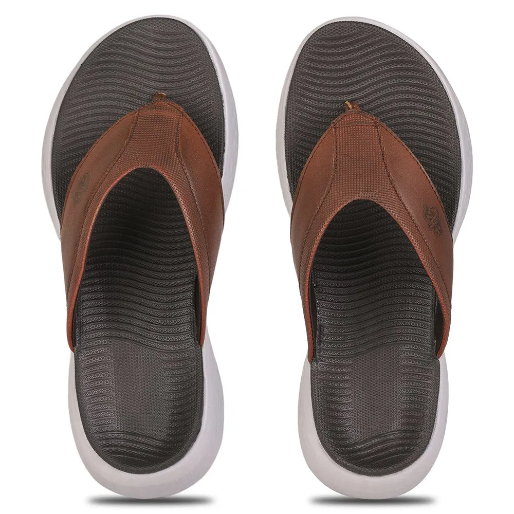 A-HA By Liberty IMPACT-6 Tan Flip-Flop For Men