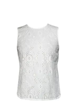 Adriano Goldschmied - White Eyelet Tank Top Sz XS