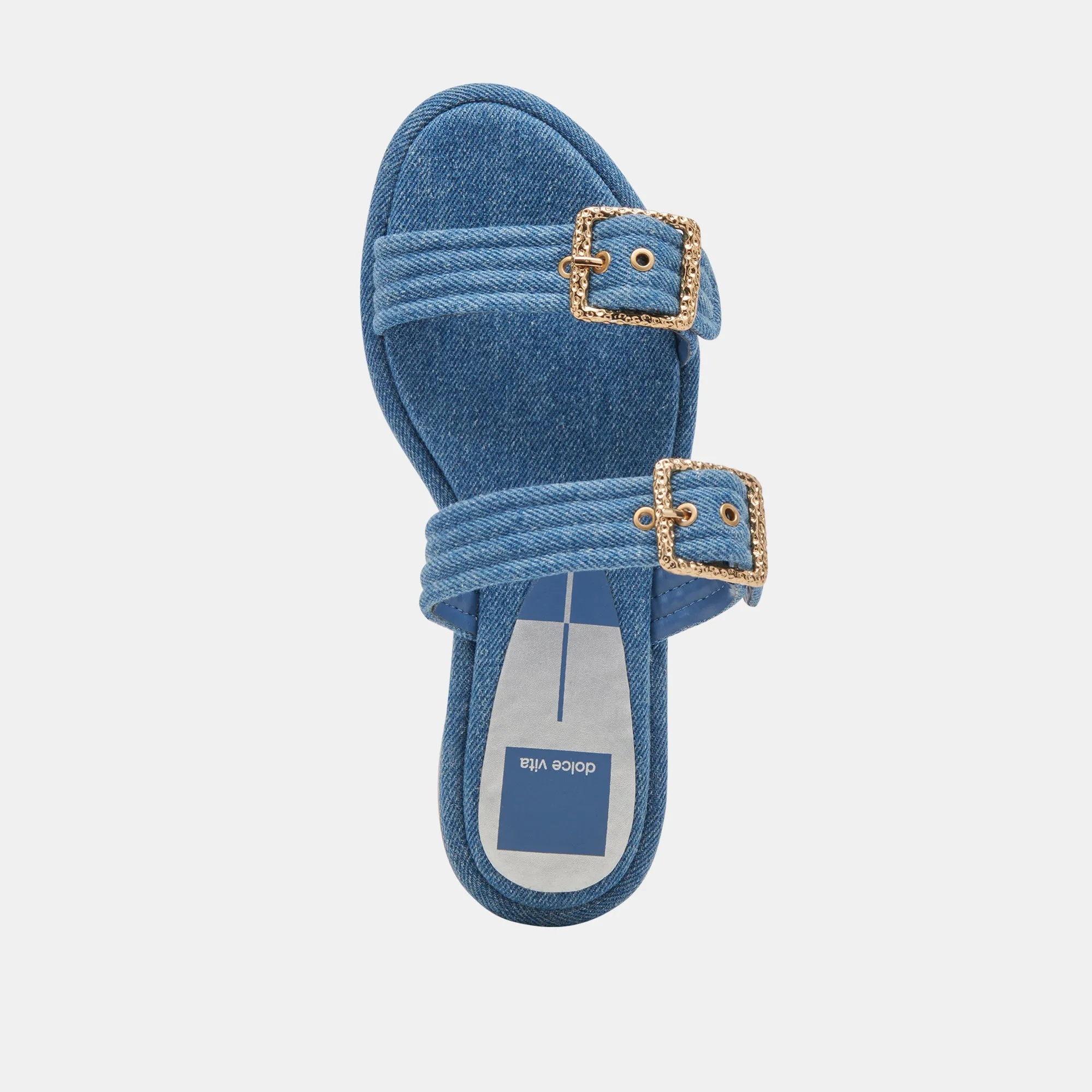 ALAINA SANDALS BLUE DENIM