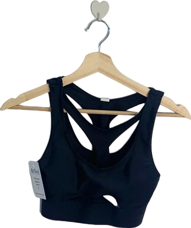 Alo Yoga Black Strappy Sports Bra UK XS