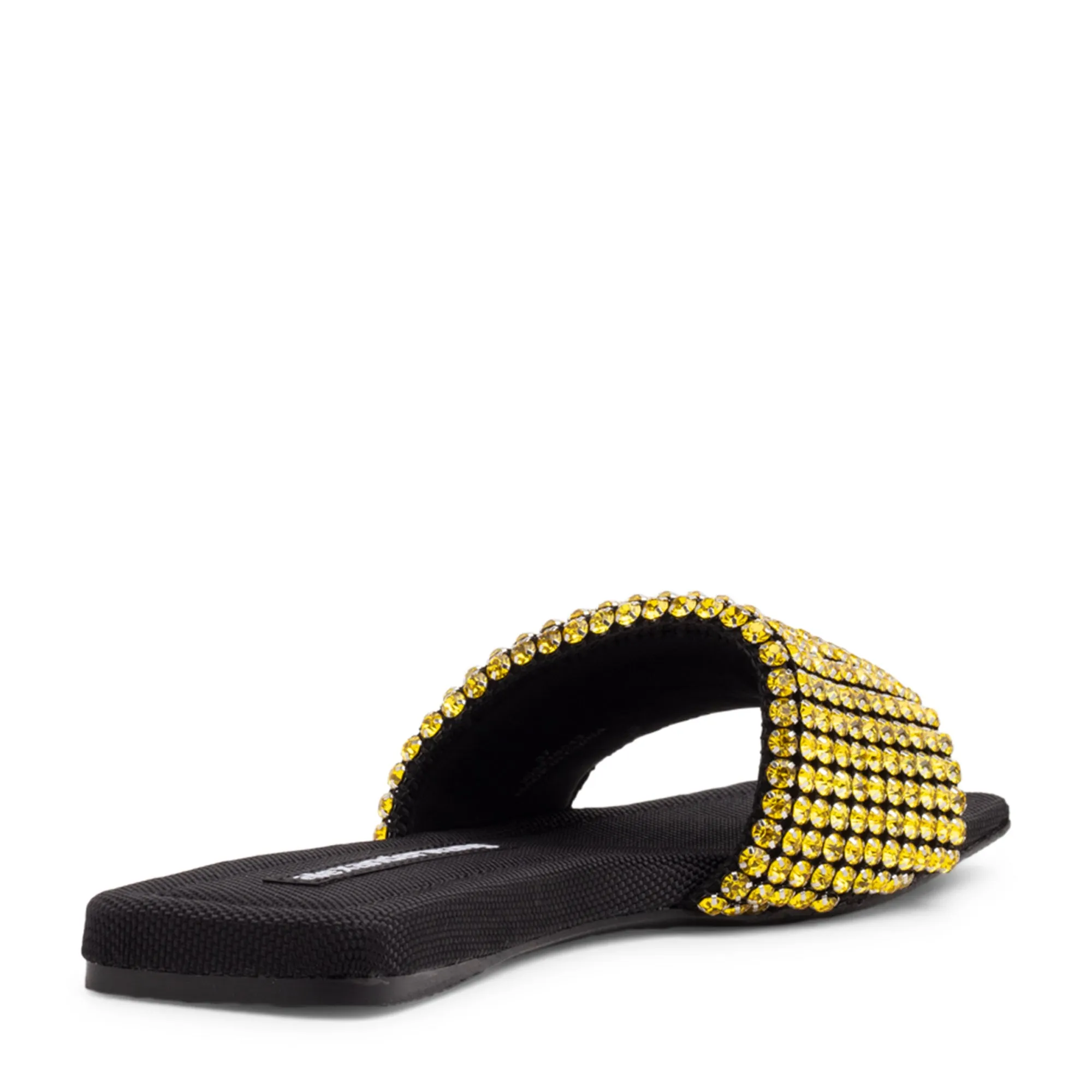 Anya Crystal Slide Sandal, Celandine