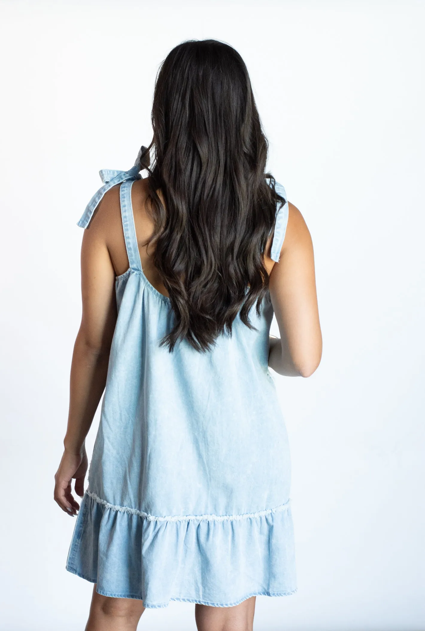 Anything for You Light Wash Denim Dress