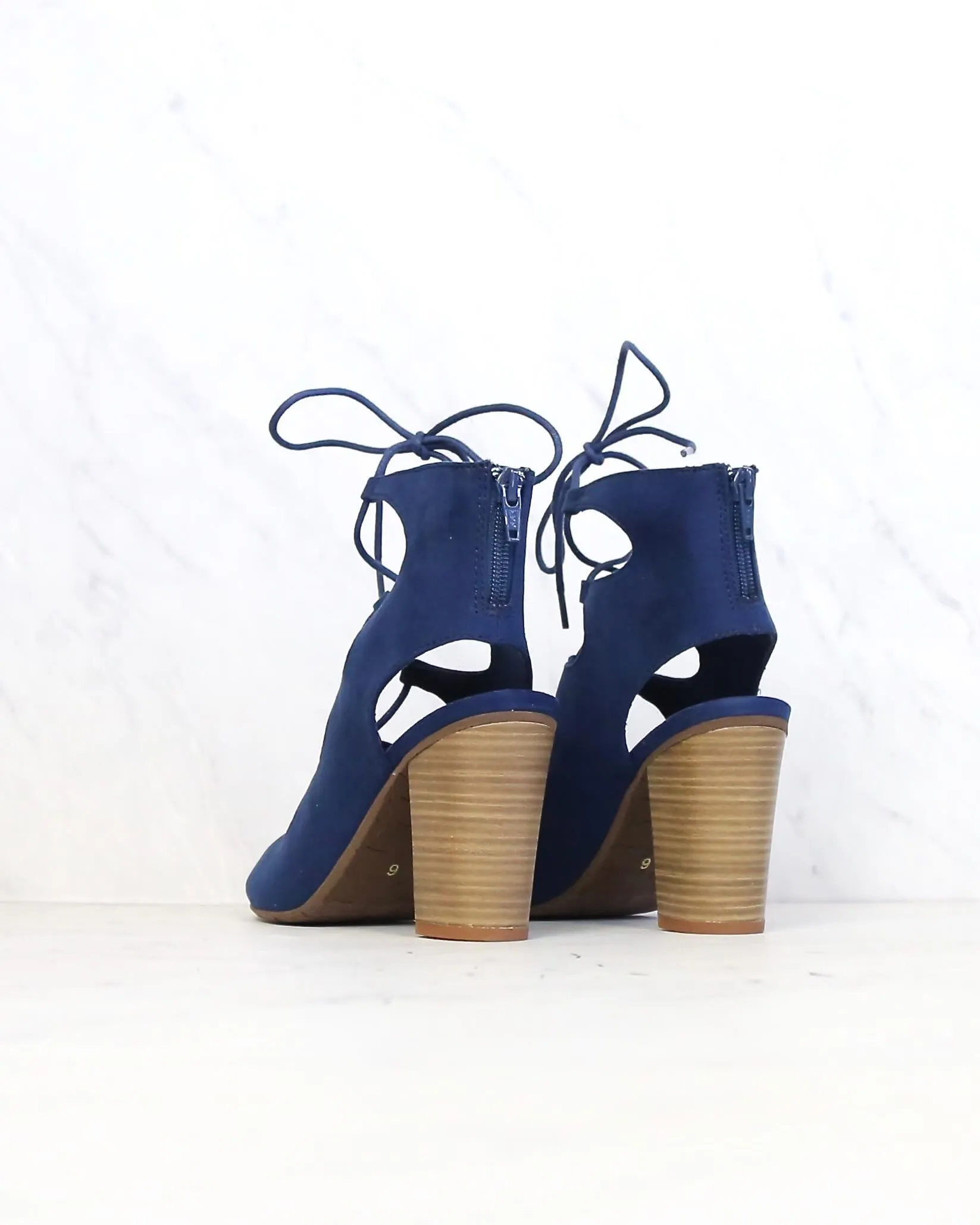 BC Footwear - Vivacious Lace Up Sandals in Indigo