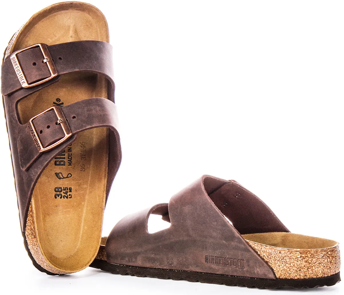 Birkenstock Arizon BS In Dark Brown | Regular Fit