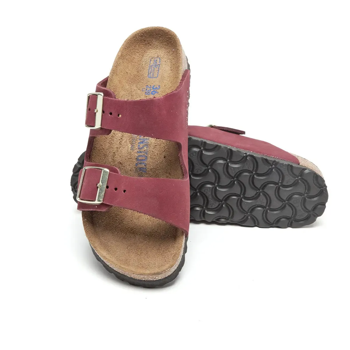 Birkenstock Arizona Soft Footbed Nubuck Leather Sandals