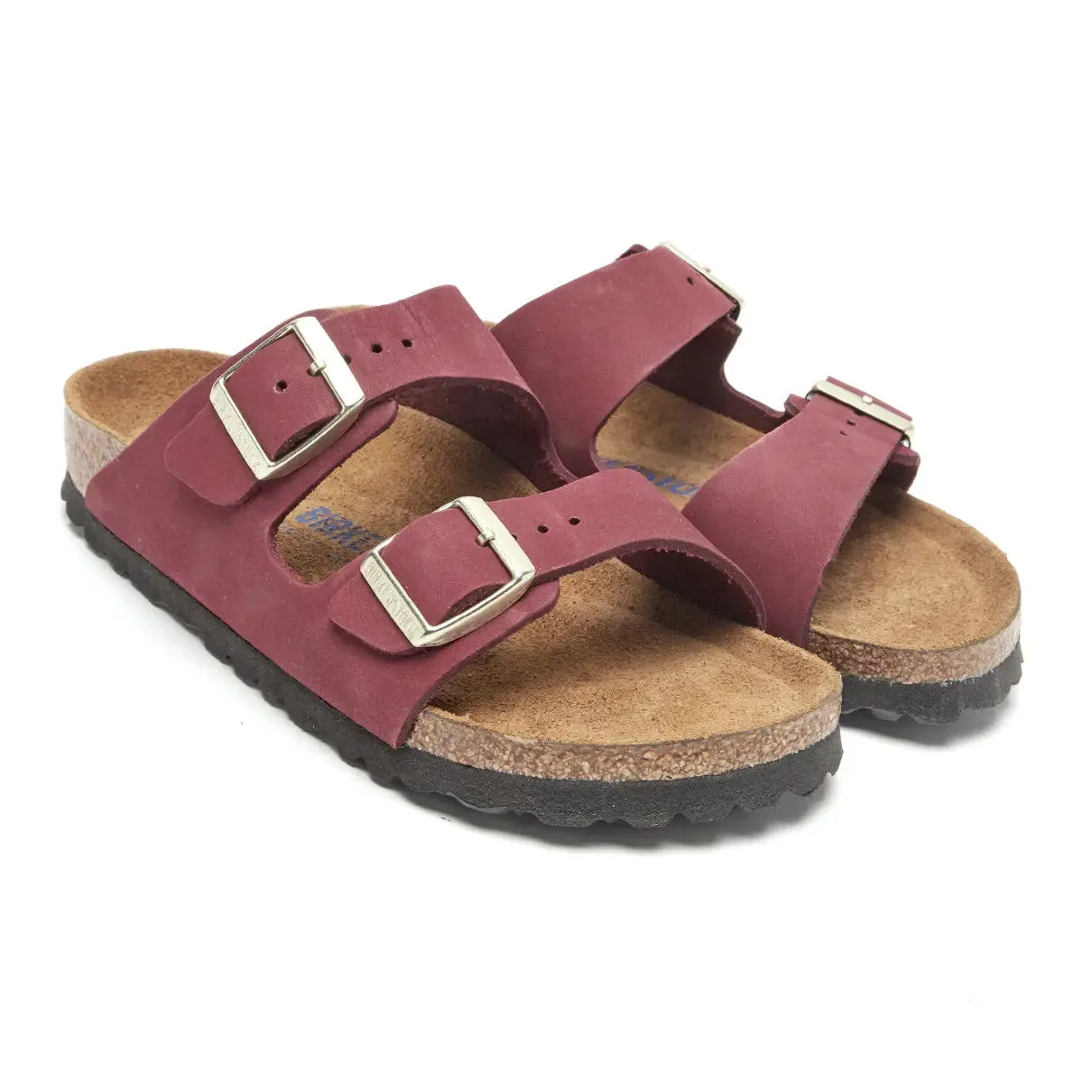 Birkenstock Arizona Soft Footbed Nubuck Leather Sandals