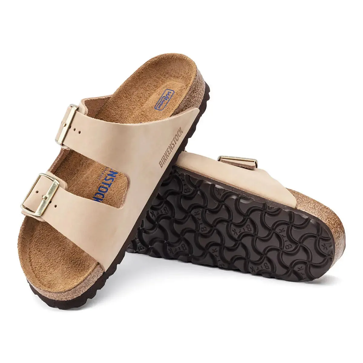 Birkenstock Arizona Soft Footbed Nubuck Leather Sandals