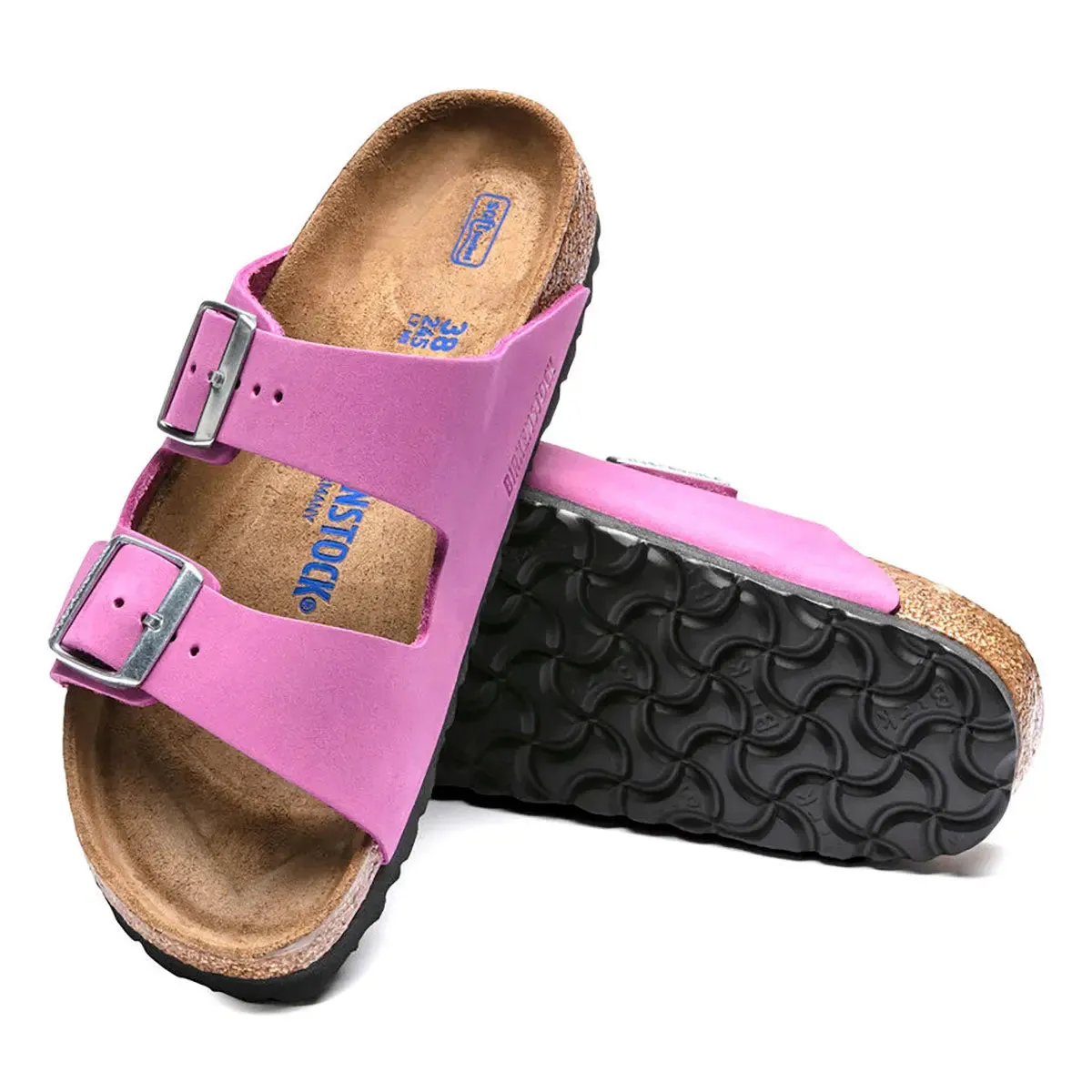 Birkenstock Arizona Soft Footbed Nubuck Leather Sandals