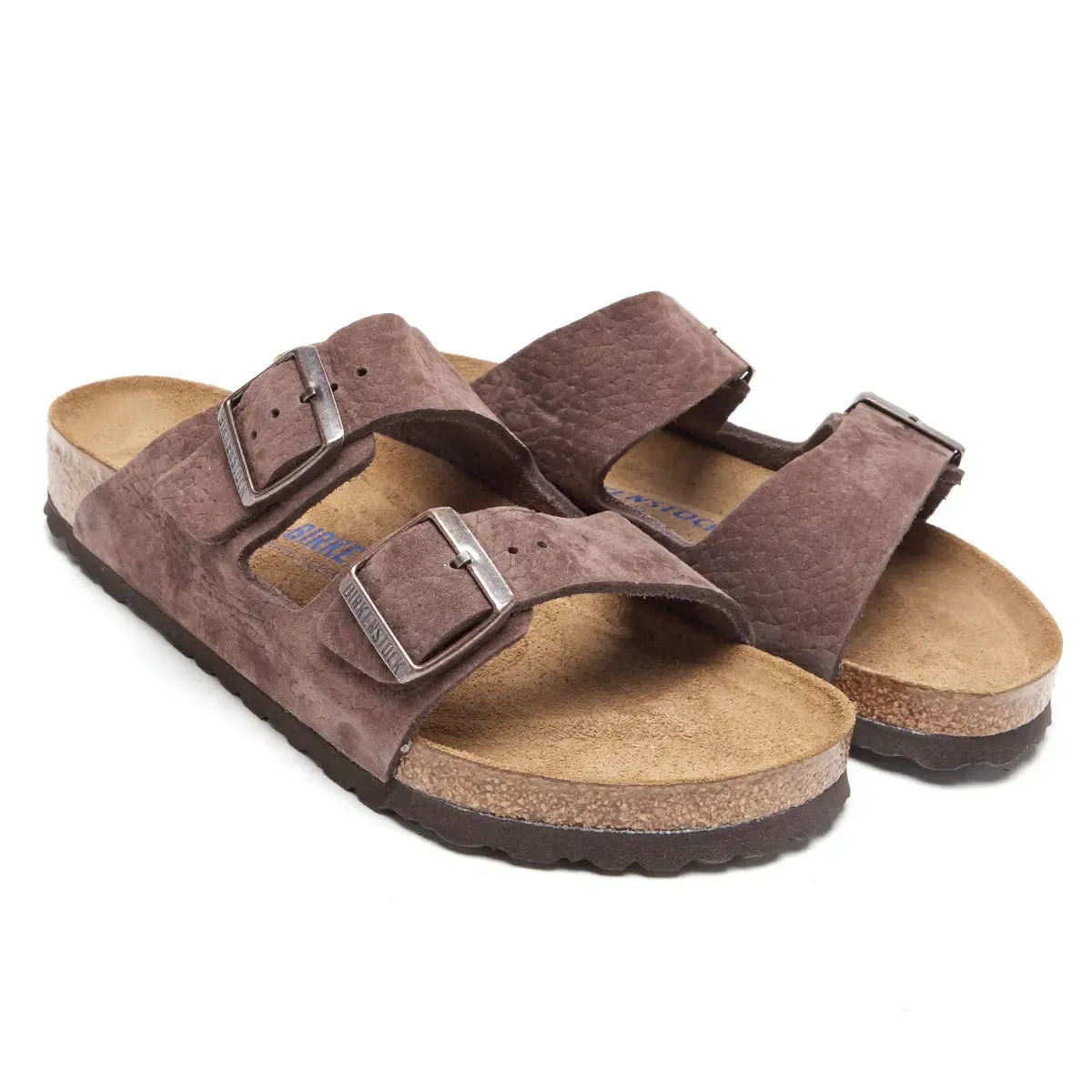 Birkenstock Arizona Soft Footbed Nubuck Leather Sandals