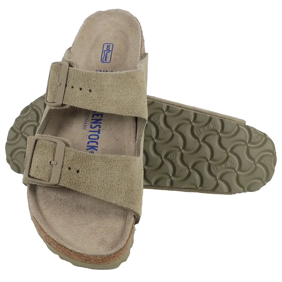 Birkenstock Arizona Soft Footbed Suede Leather Sandals