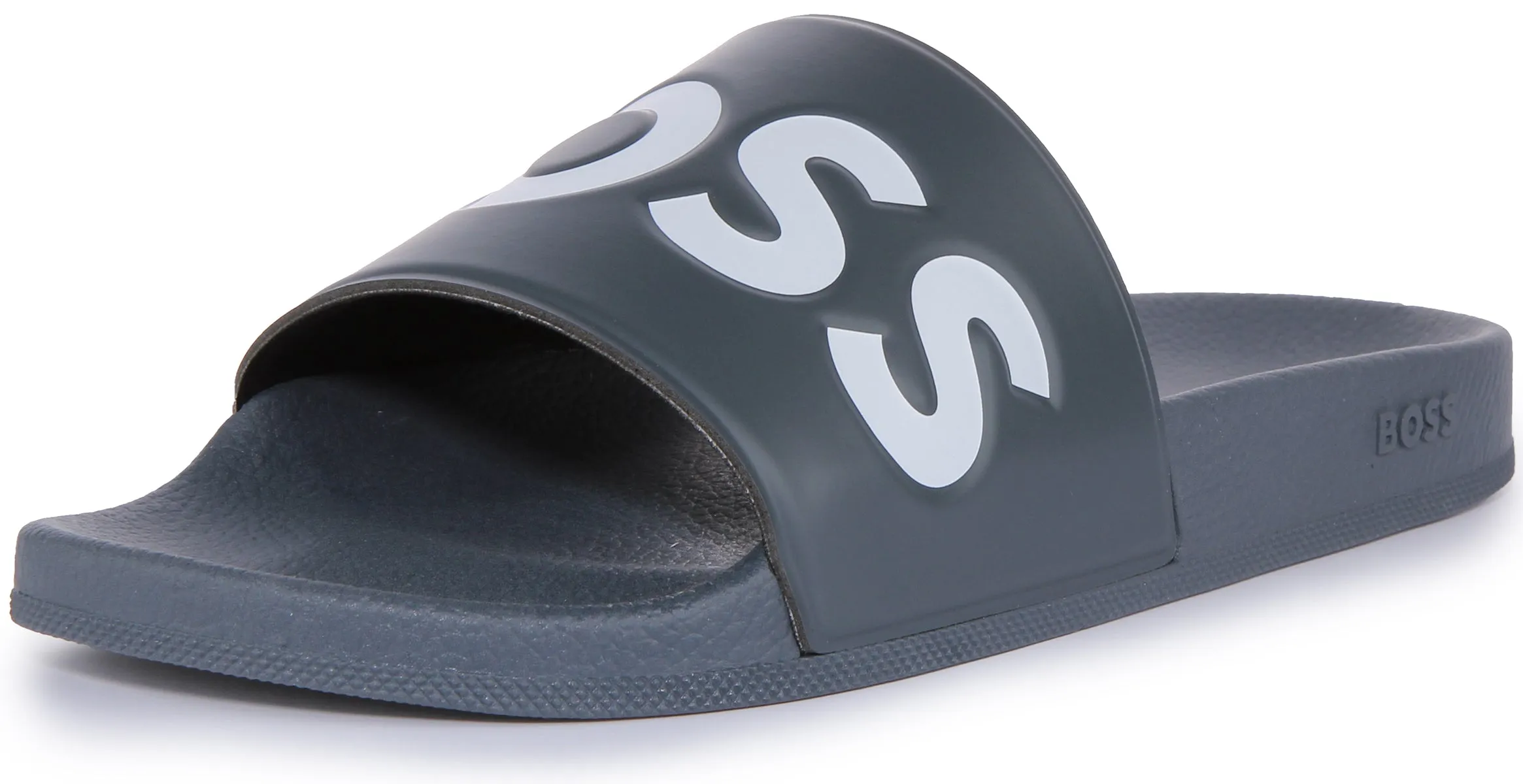 Boss Aryeh Slide In Grey White For Men