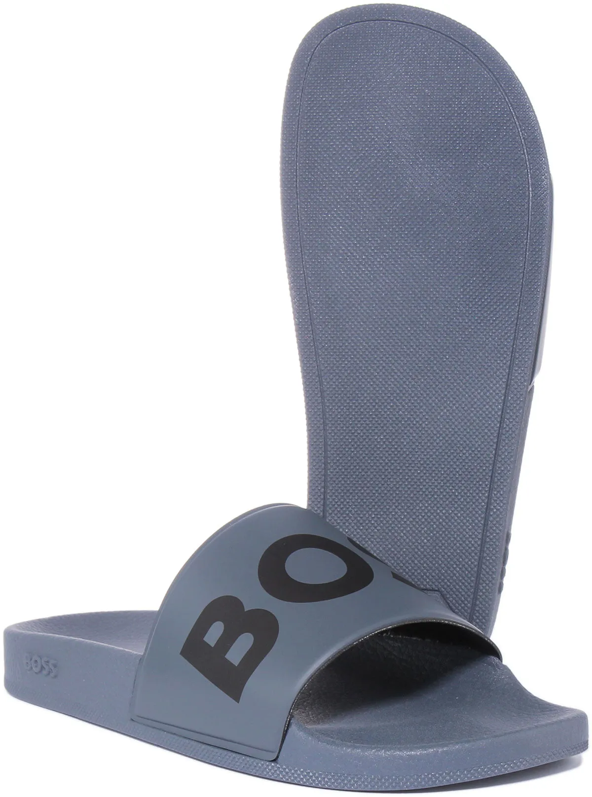 Boss Sean Slider In Grey For Men