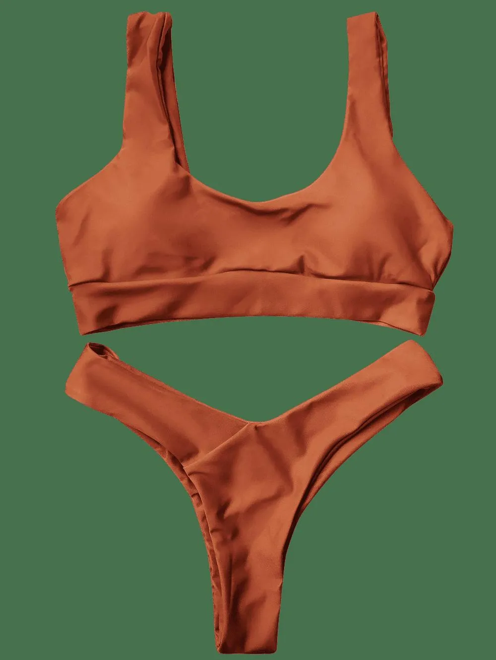 Bralette U Neck Thong Bikini