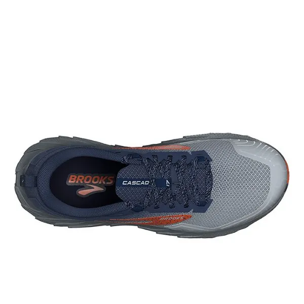 Brooks Men's Cascadia 17 Blue/Navy/Firecracker