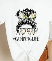 #CampingLife Messy Bun