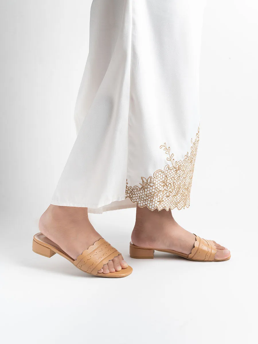 Cendana Eyelet Mule Sandals