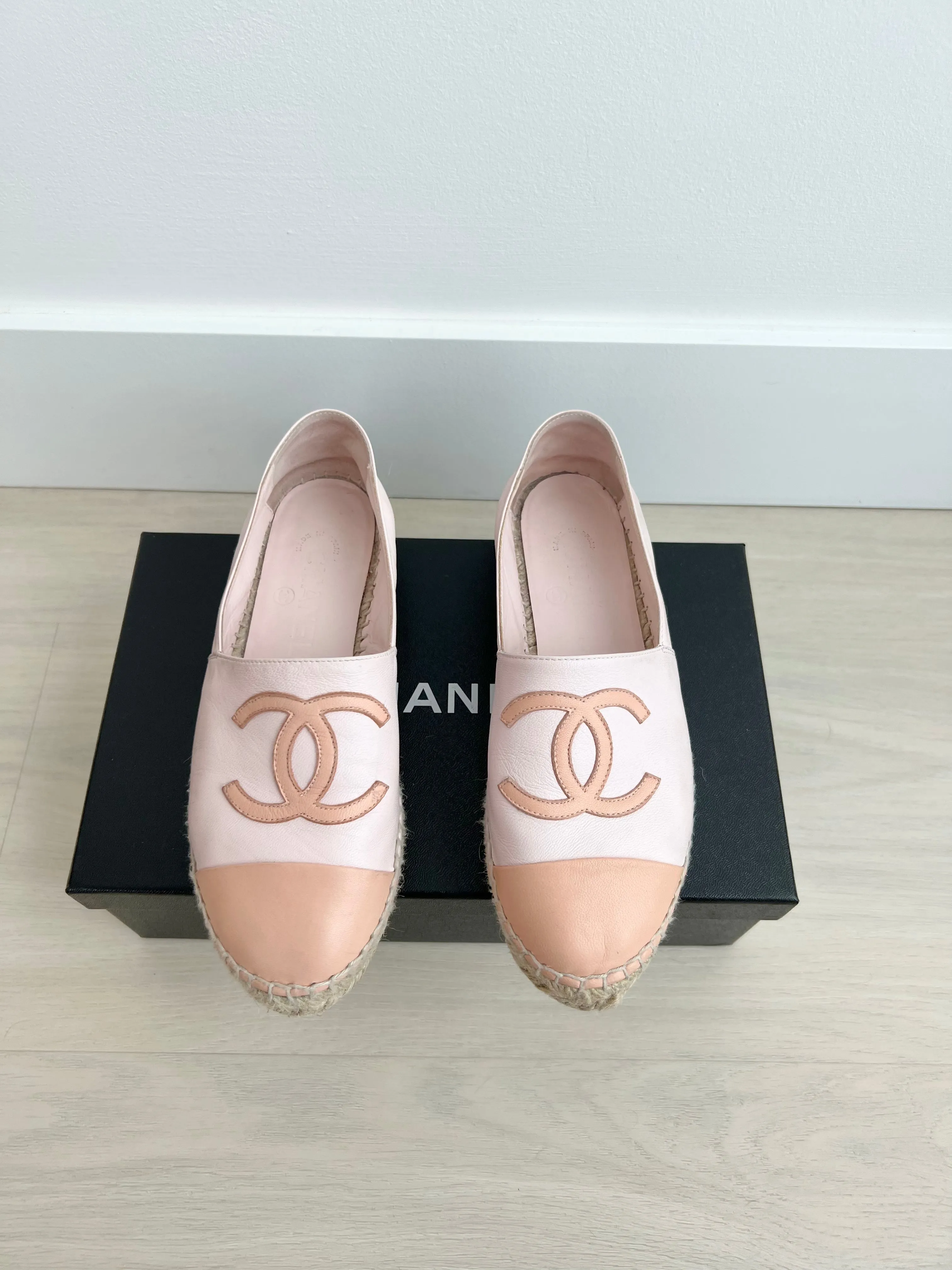 Chic Chanel Leather Espadrilles for Women