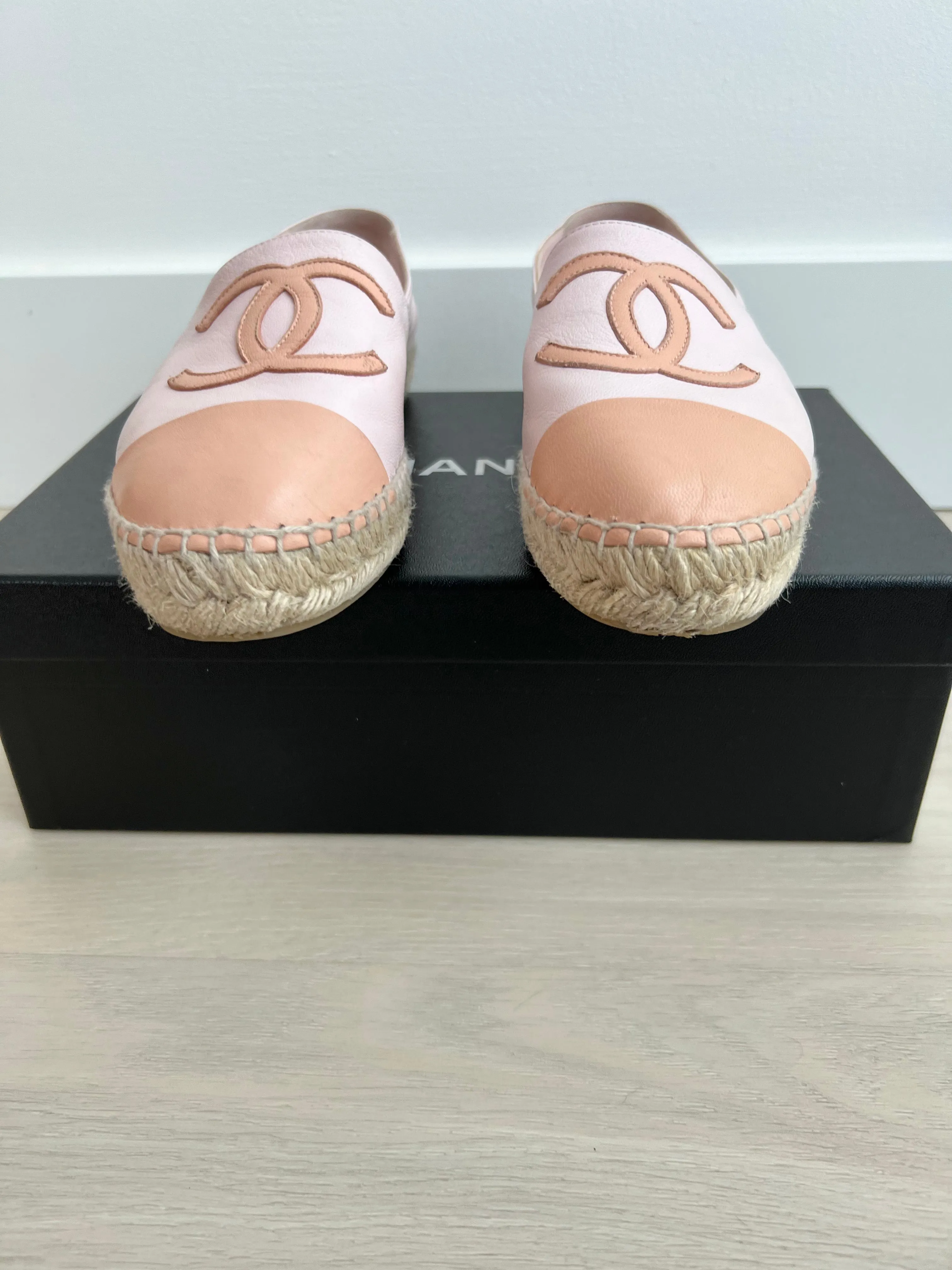 Chic Chanel Leather Espadrilles for Women