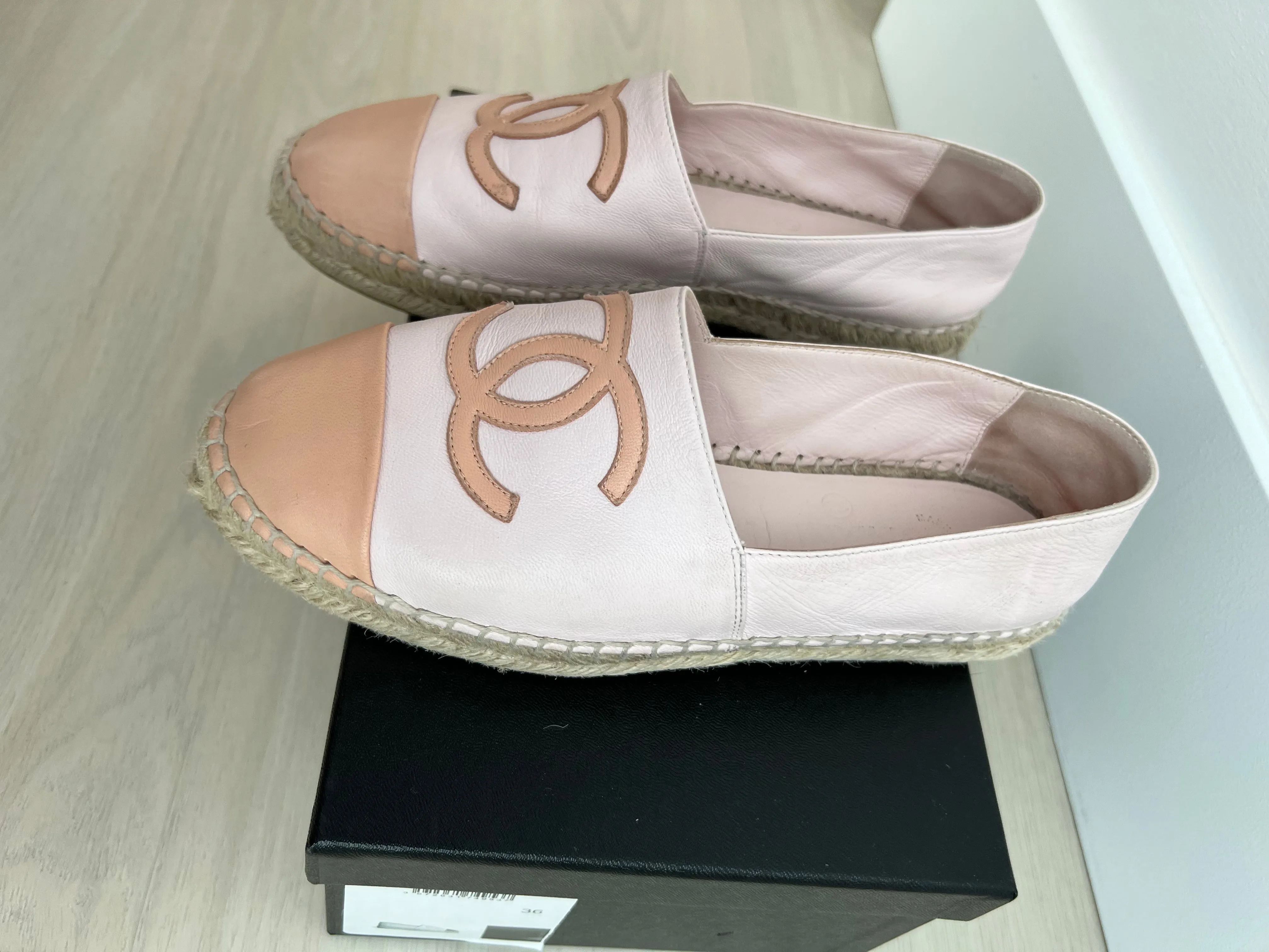 Chic Chanel Leather Espadrilles for Women