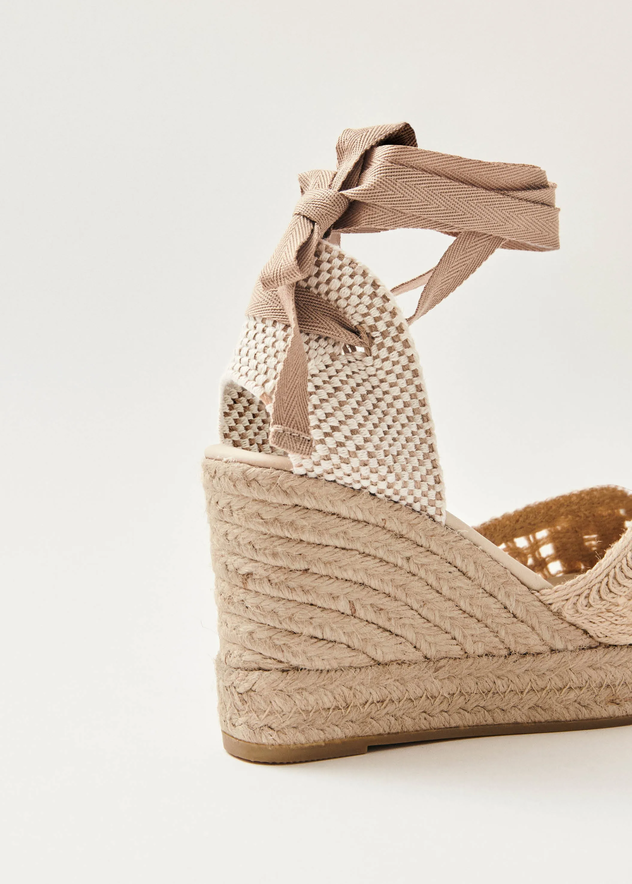 Cordelia Crochet Cream Espadrilles