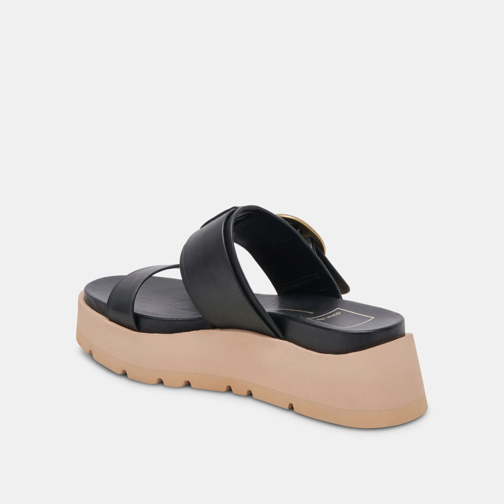 DEX SANDALS BLACK LEATHER