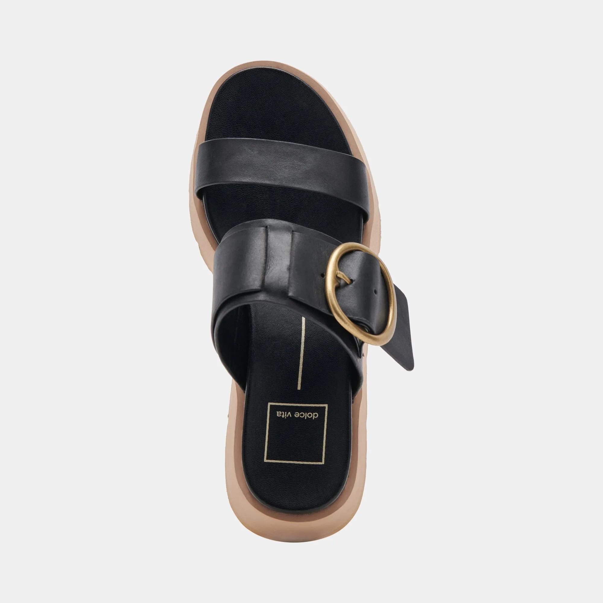 DEX SANDALS BLACK LEATHER