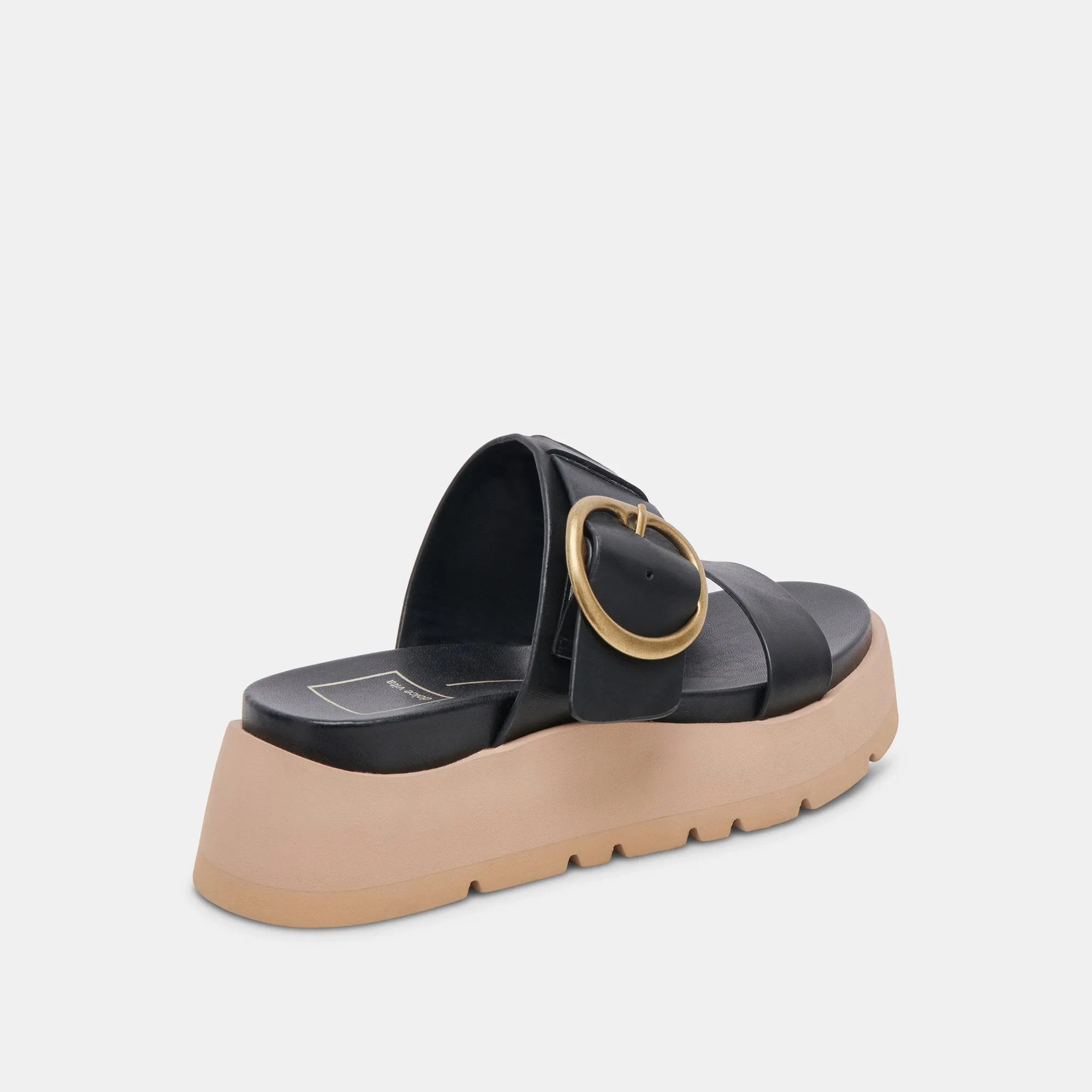 DEX SANDALS BLACK LEATHER