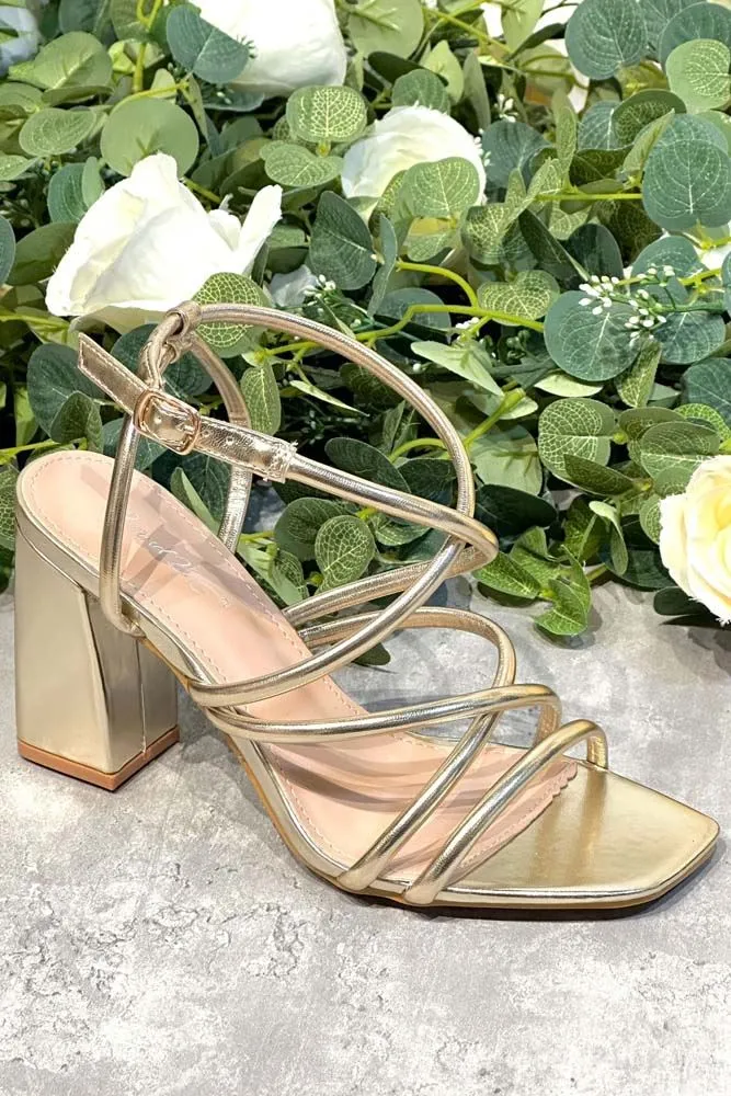 Elegant Block Heel Strappy Sandal