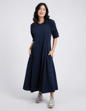 Elm - York Midi Dress - Navy