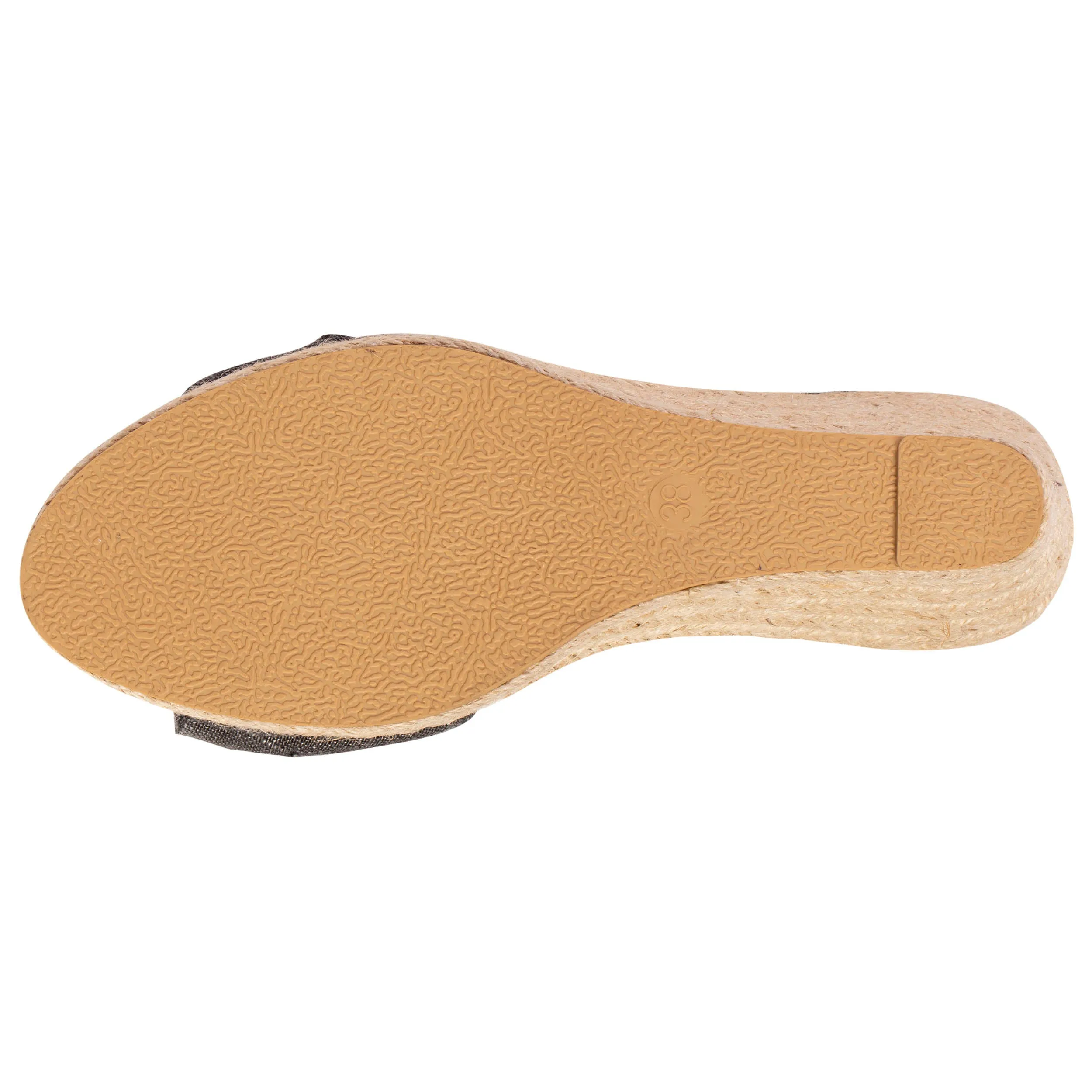 Espadrilles Femme nud talon Noir