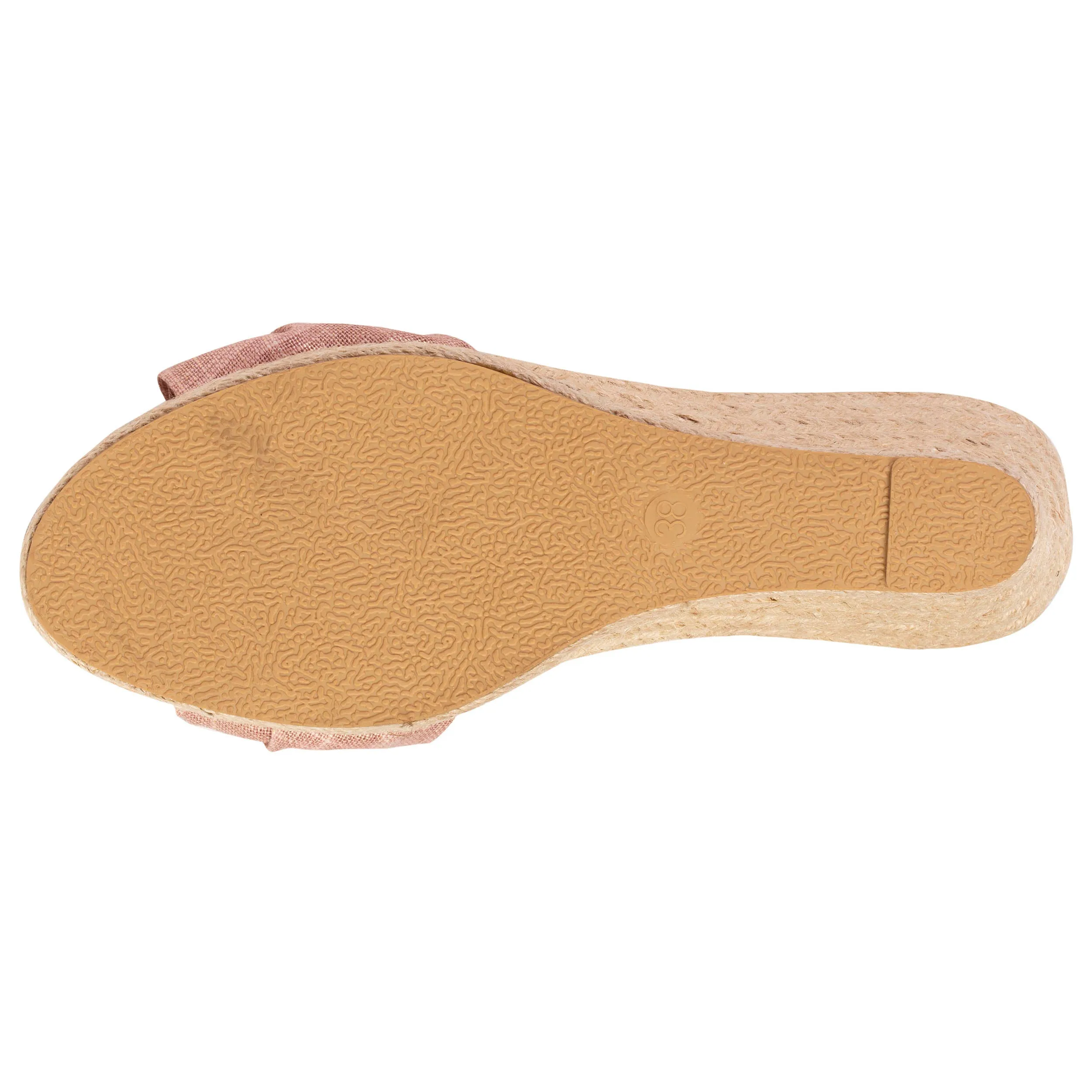 Espadrilles Femme nud talon Rose