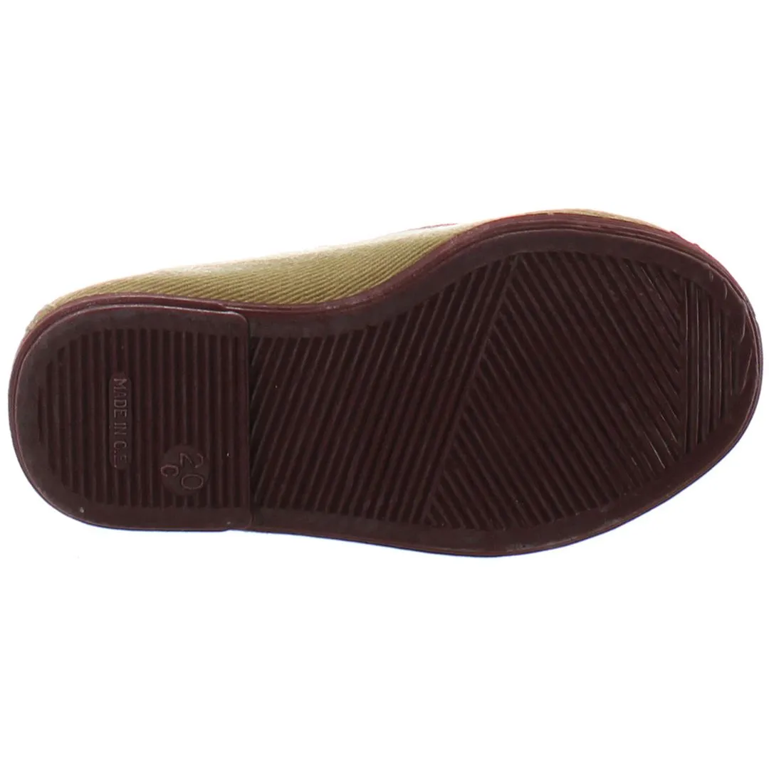 Flossy Pamplona Kids Brown Plimsolls