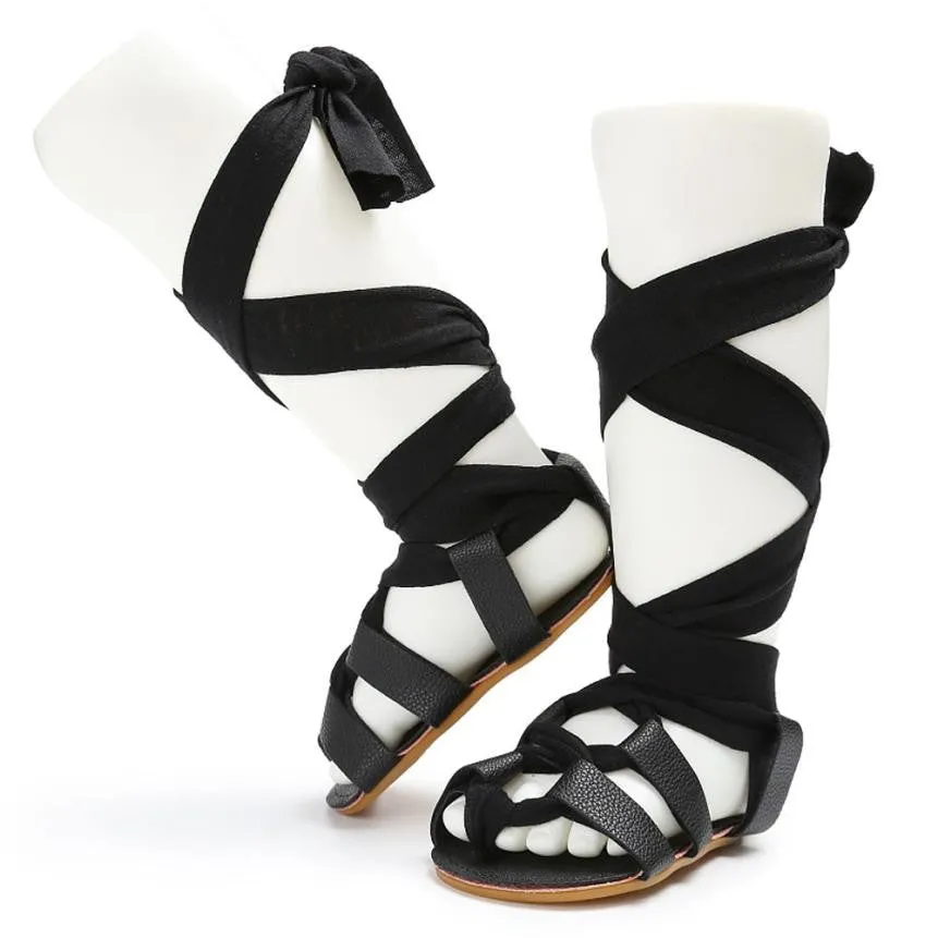 Gladiator Baby Girl Tie Sandals