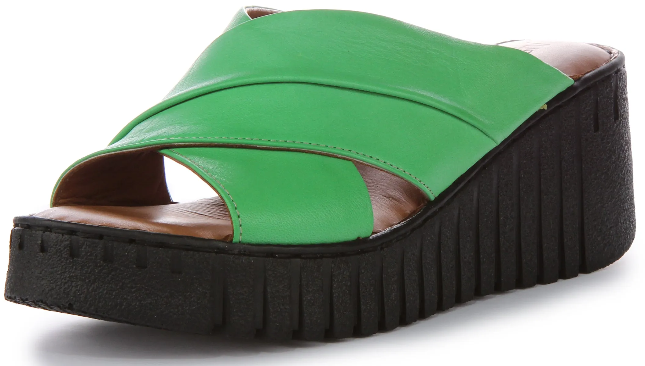 Justinreess England Camile Soft Footbed In Green For Women