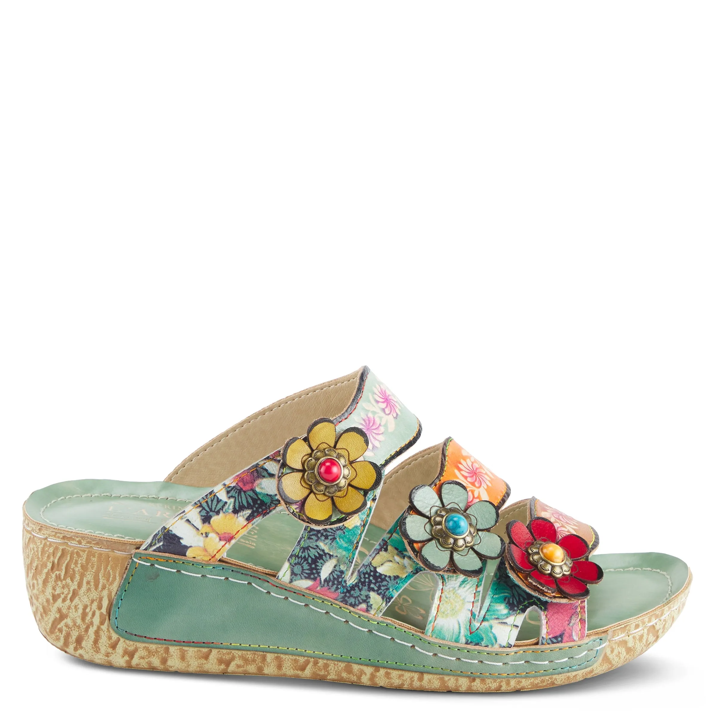 L'ARTISTE ROSAMARIA SLIDE SANDALS