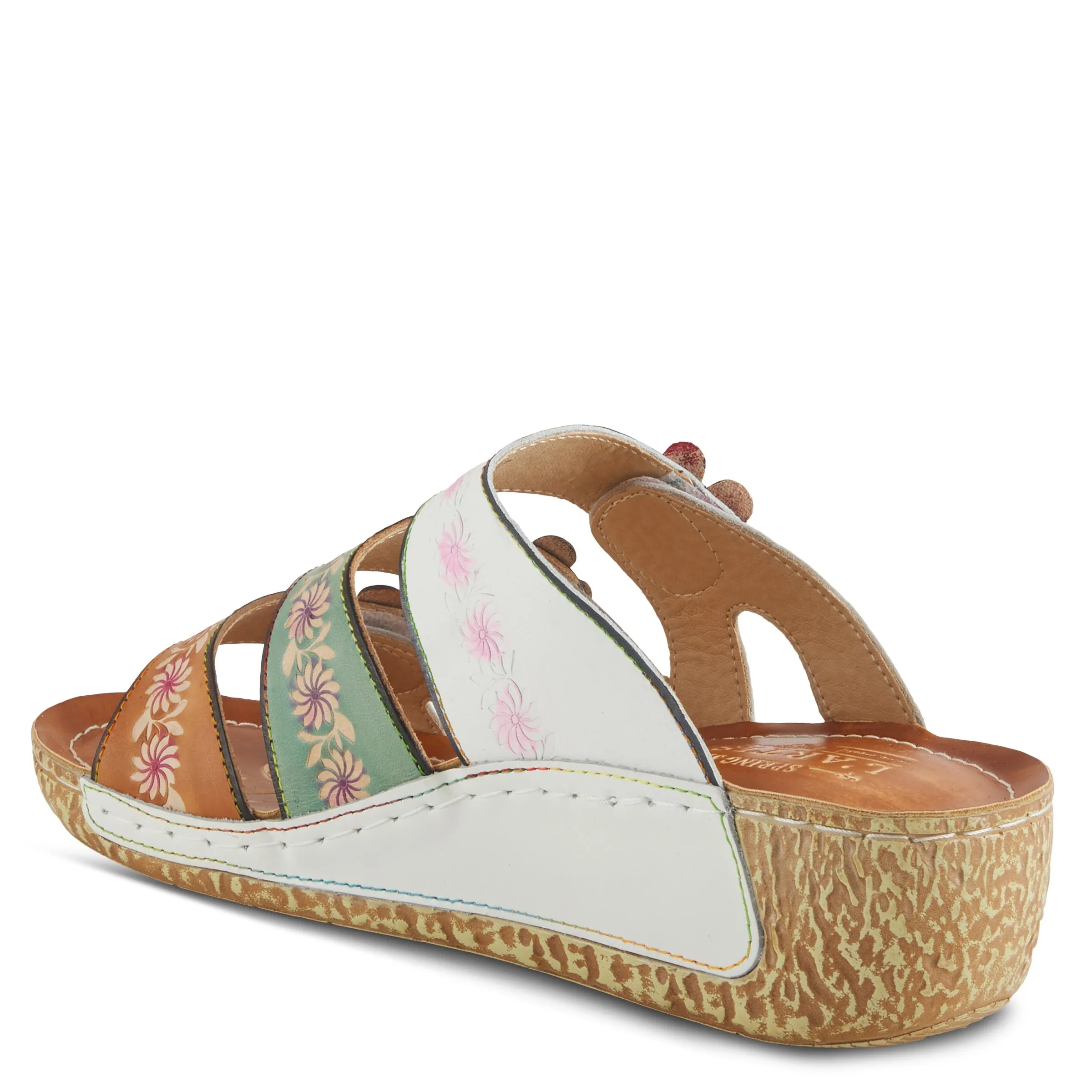 L'ARTISTE ROSAMARIA SLIDE SANDALS