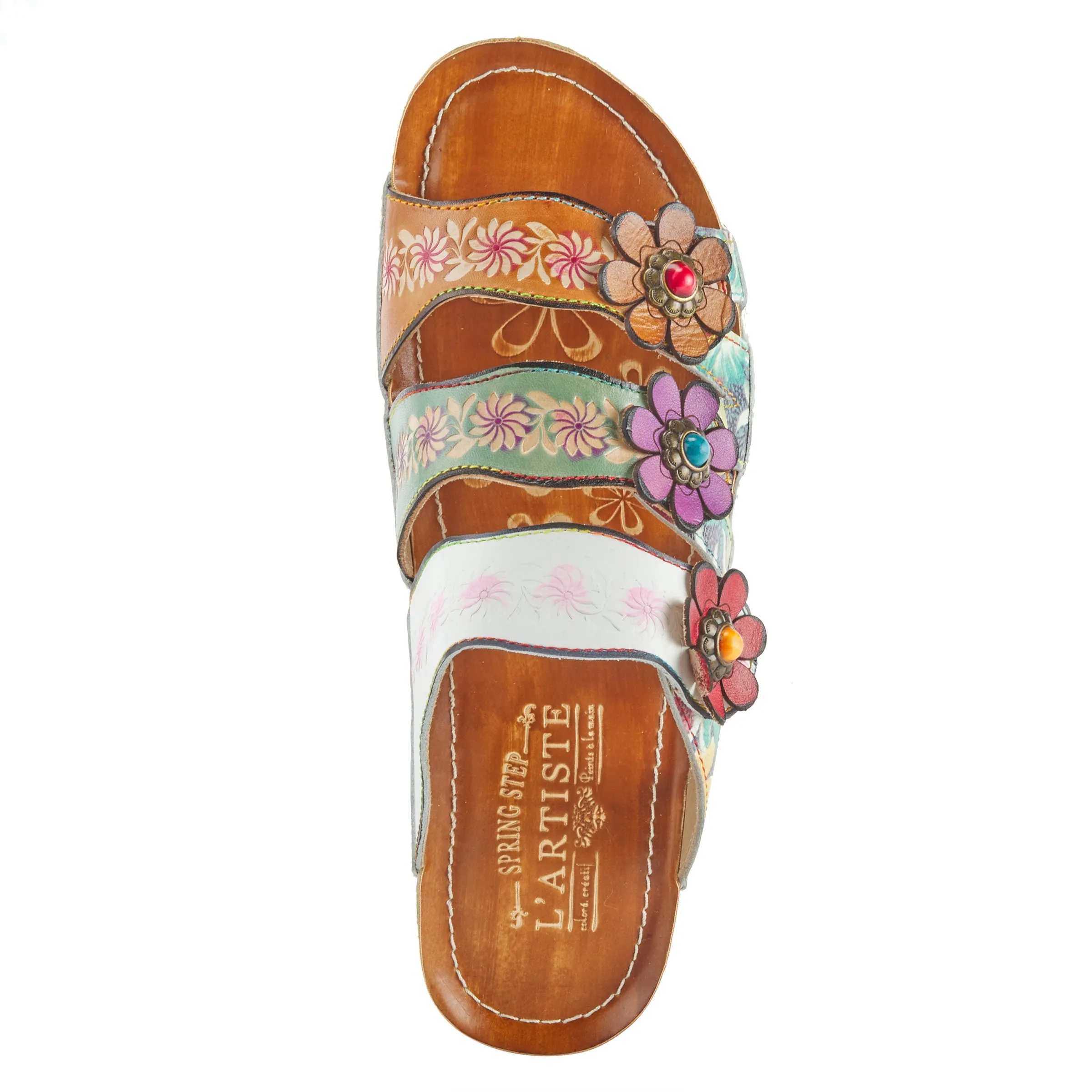 L'ARTISTE ROSAMARIA SLIDE SANDALS