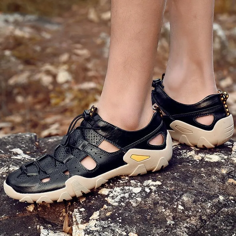 Leisure Outdoor Leather Sandals