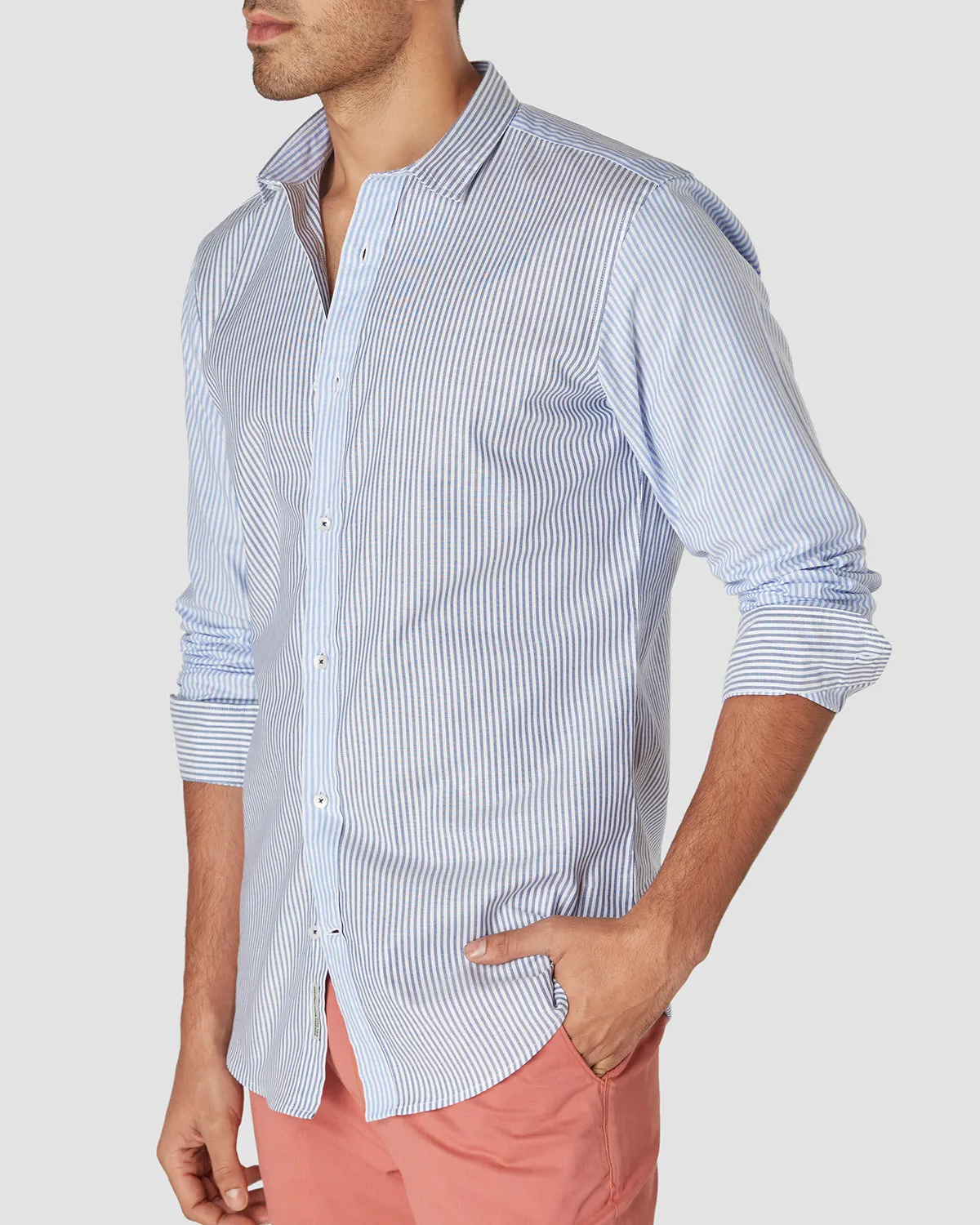 Oxford Striped Shirt - Blue