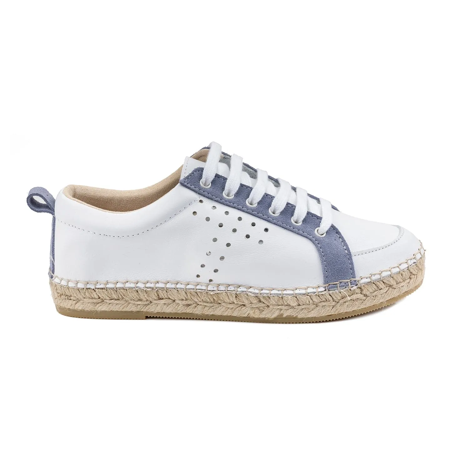 Plain Leather Espadrilles for Women - Mubi-P