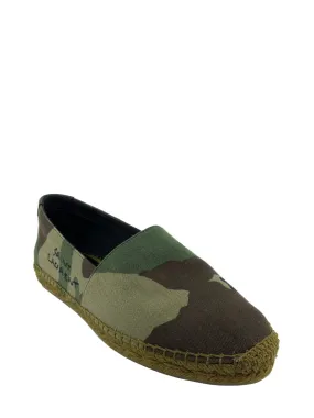 Saint Laurent Signature Camo Canvas Espadrilles Size 6