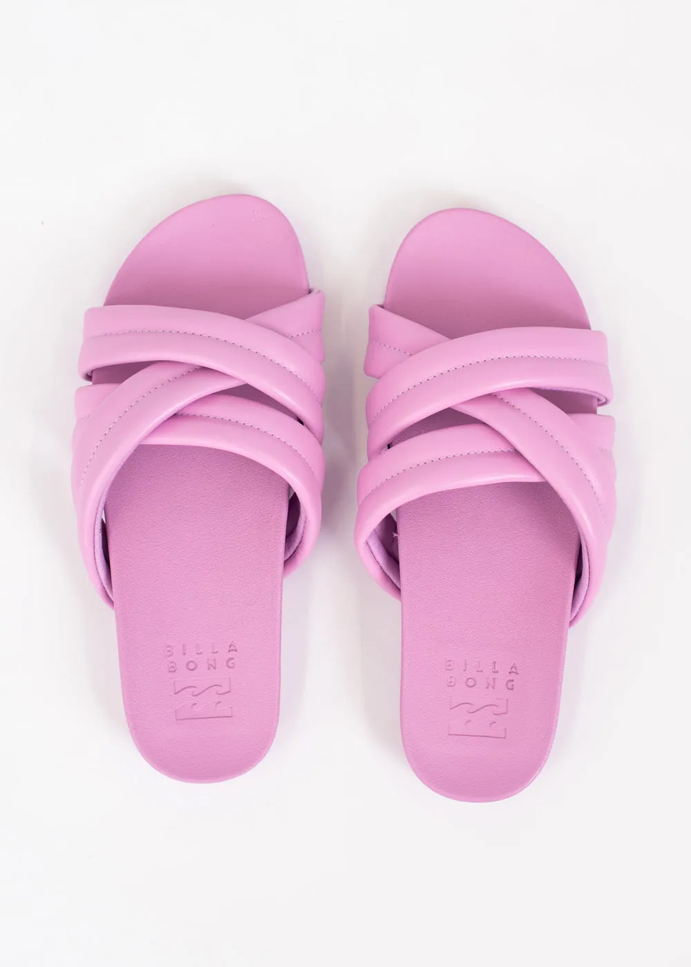 Serena Slider Sandals in Lilac