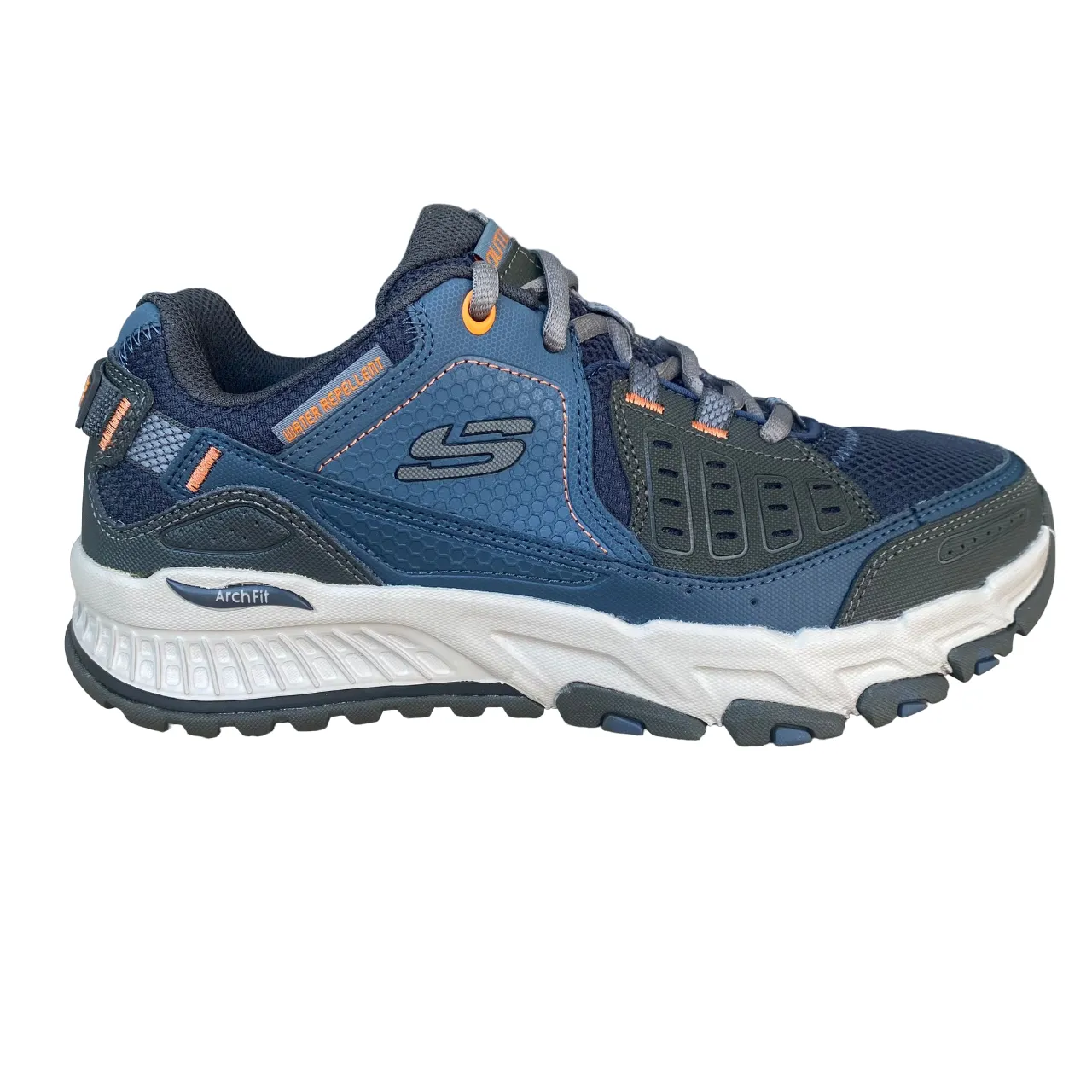 Skechers men's outdoor shoe Arch Fit Escape Plan 237545/NVOR blue-orange