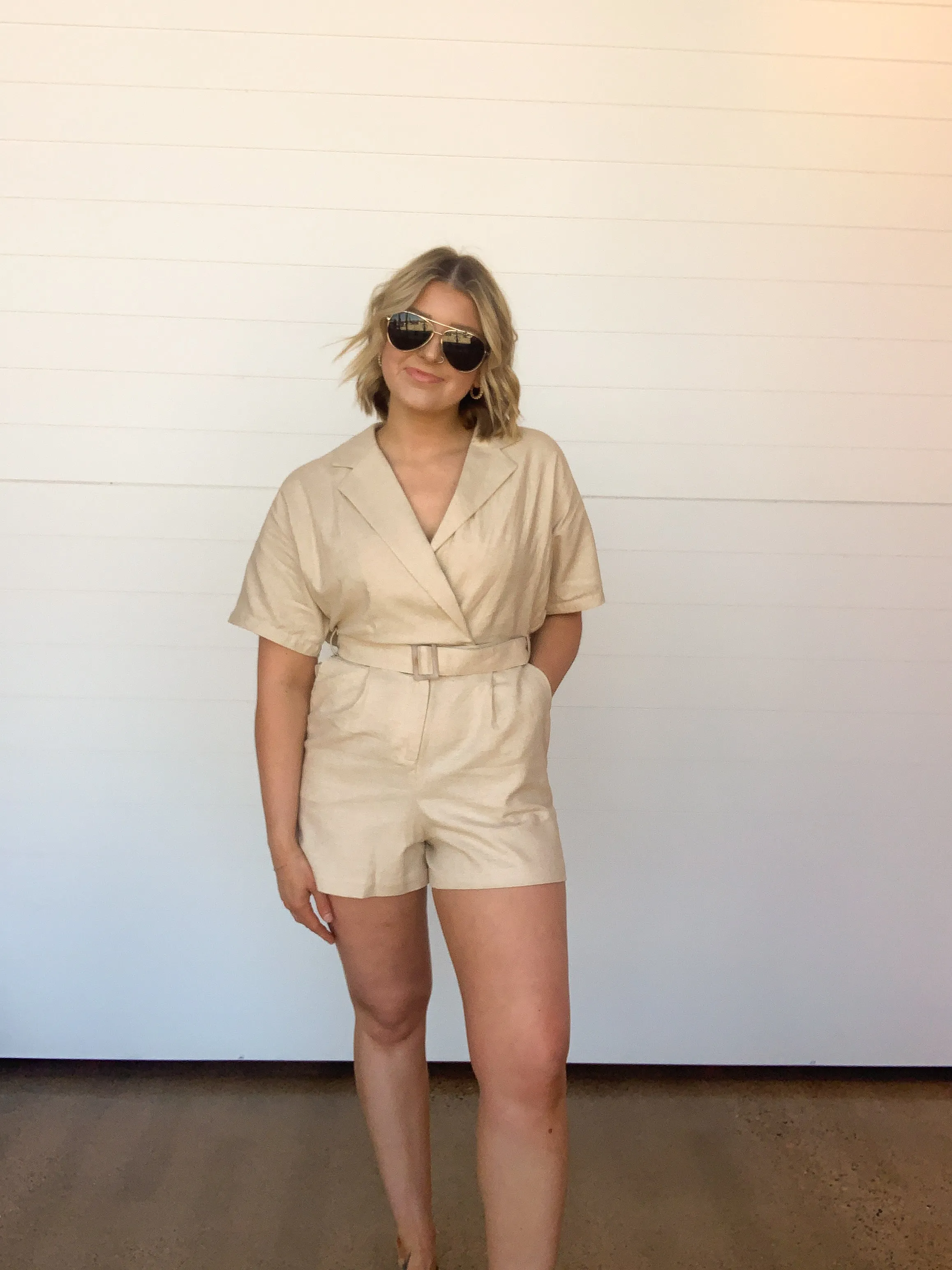 The Honor Belted Romper