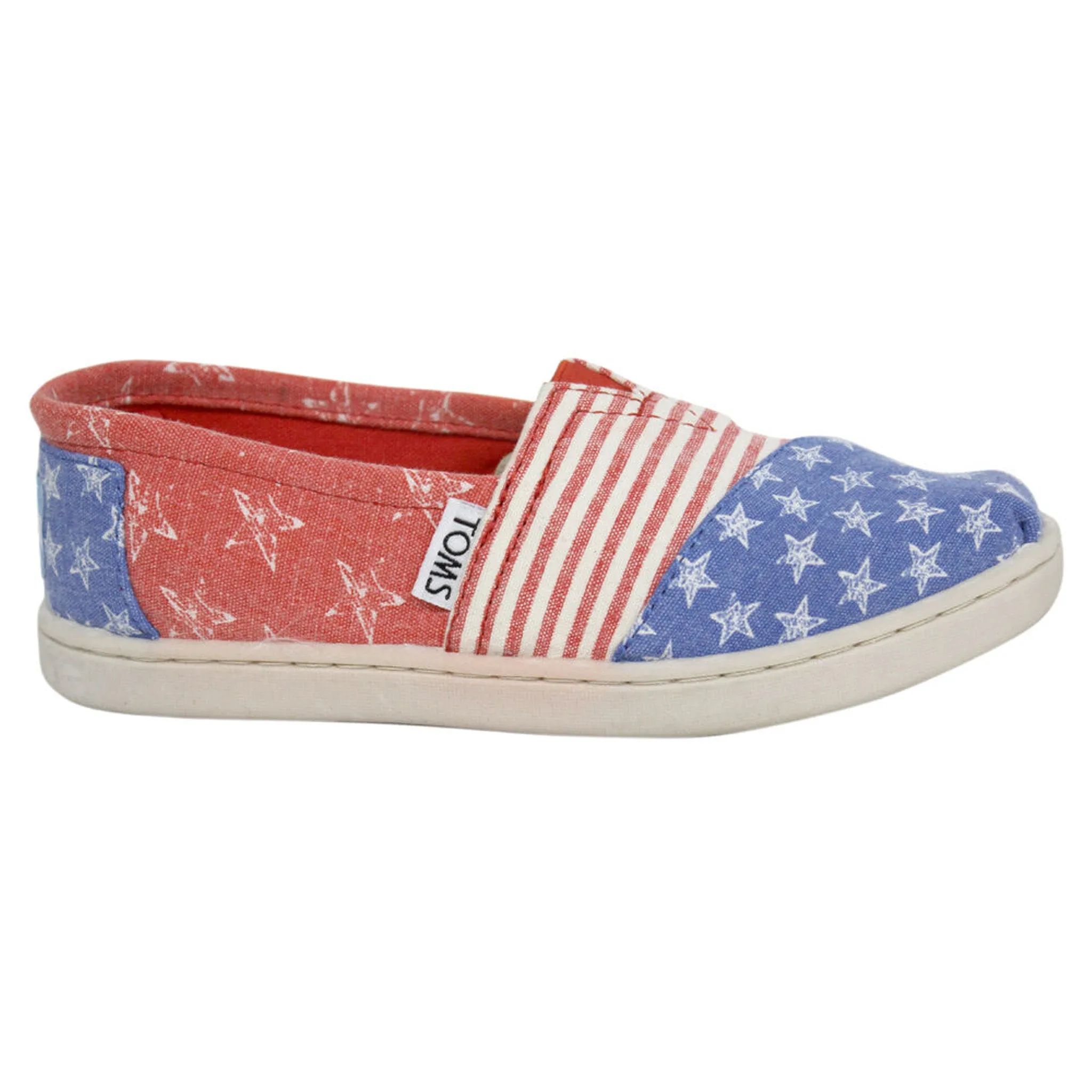 Toms Classic Red Kids Espadrilles