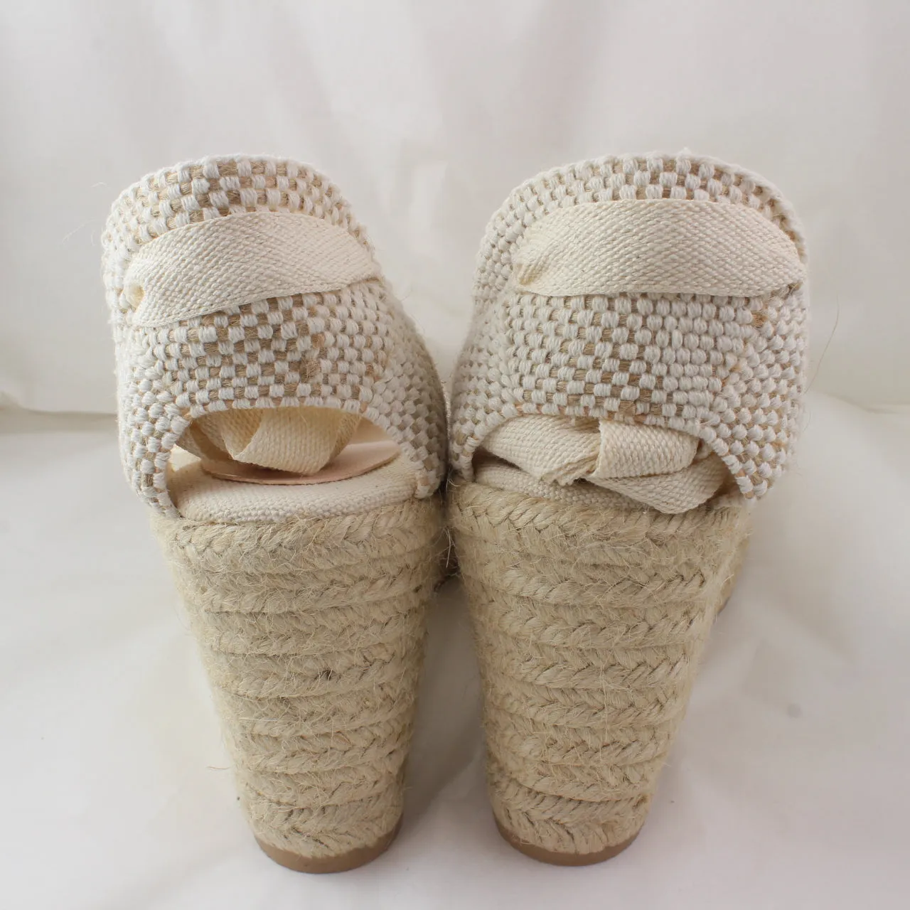 Womens Office Marmalade Part Espadrille Natural Canvas